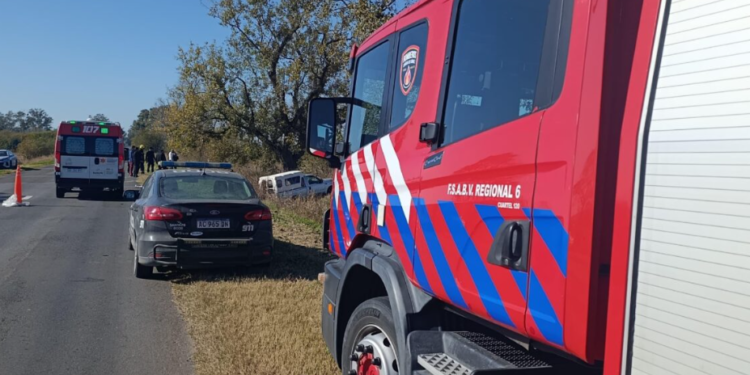 Trágico siniestro vial en Ruta 9 en Cañada de Gómez