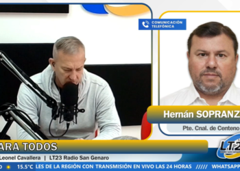 Hernán Sopranzetti destacó obras, gas natural y mejoras educativas para Centeno