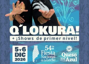 Q’Lokura llega a Totoras para la Fiesta Nacional de la Leche
