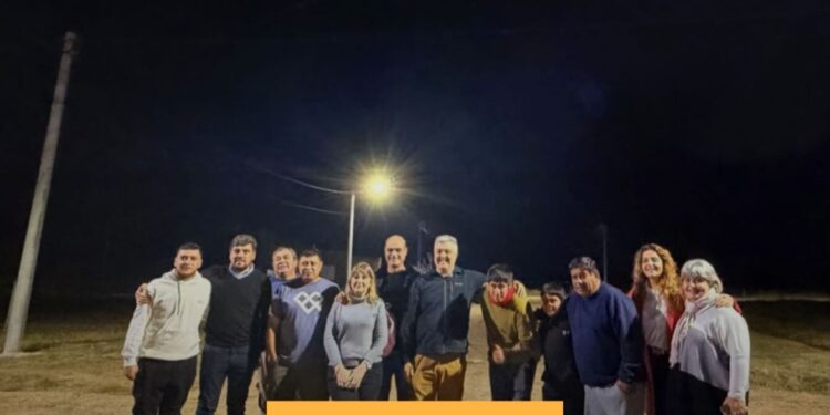 San Genaro inauguró la iluminación LED en el loteo social