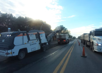 Realizan mejoras en la Ruta 33 a la altura de Pujato