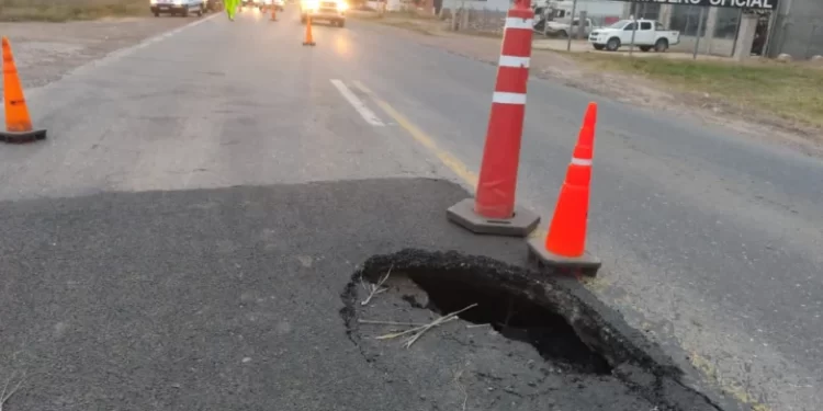Corte total en la Ruta Nacional 34 entre Arrufó y Ceres por una falla en una alcantarilla