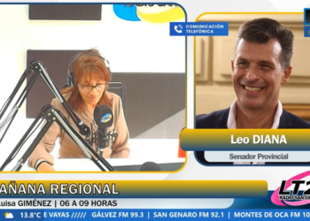 Leo Diana recorrió instituciones de San Jerónimo y advirtió sobre el estado de las rutas 65 y 80